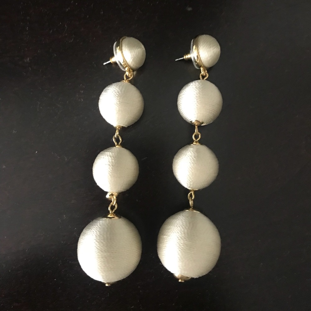 Bauble bar gold thread earrings